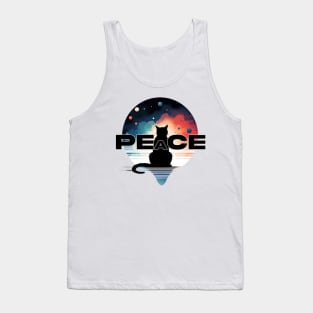 motivational and Peace: Cat Lover's Classic Design Tank Top